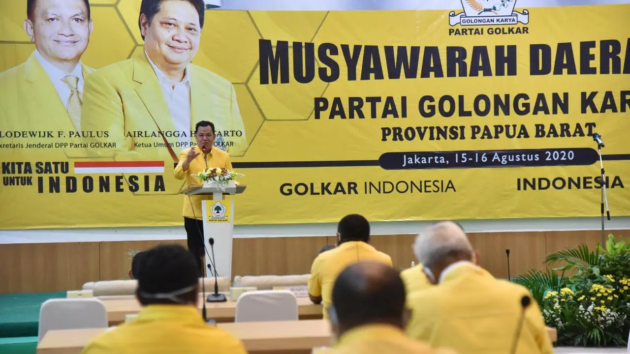 DPD Papua Barat menggelar Musda di Kantor DPP Golkar, Slipi Jakarta Barat. (Foto Istimewa)