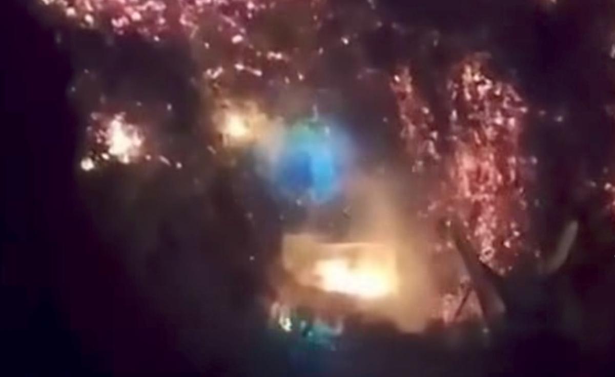Kawasan pekuburan batu Liang Pongtimban, Kabupaten Toraja Utara, Sulawesi Selatan, yang terbakar. (Istimewa)