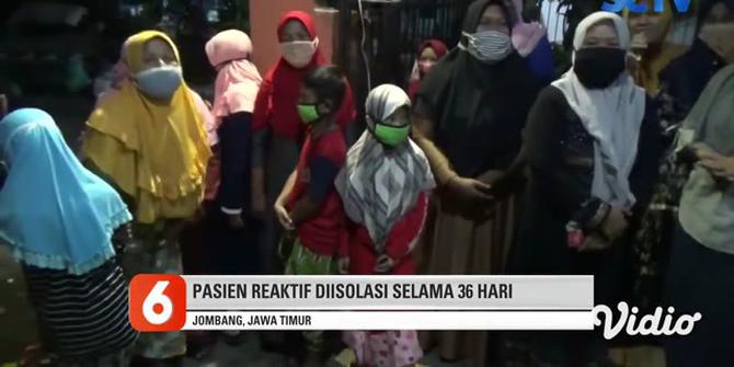 VIDEO: Tetangga dan Kerabat Sambut Pasien Sembuh dari COVID-19 di Jombang