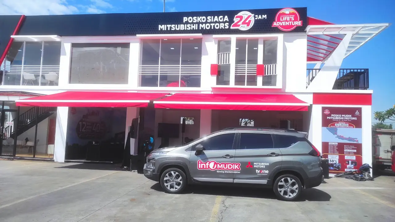 Mitsubishi Bikin 12 Posko Siaga Lebaran dari Pulau Jawa Hingga Sumatera (Arief A/Liputan6.com)