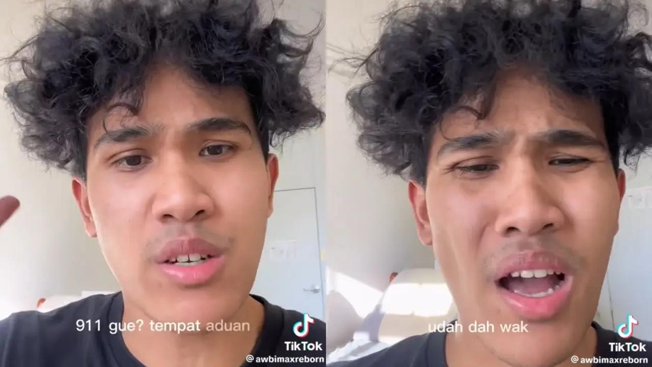 Awbimax Reborn alias Bima Yudho Saputro Sebut Dirinya Kini Jadi Tempat Aduan Warganet terkait Masalah Lampung. (Sumber: TikTok/awbimaxreborn)