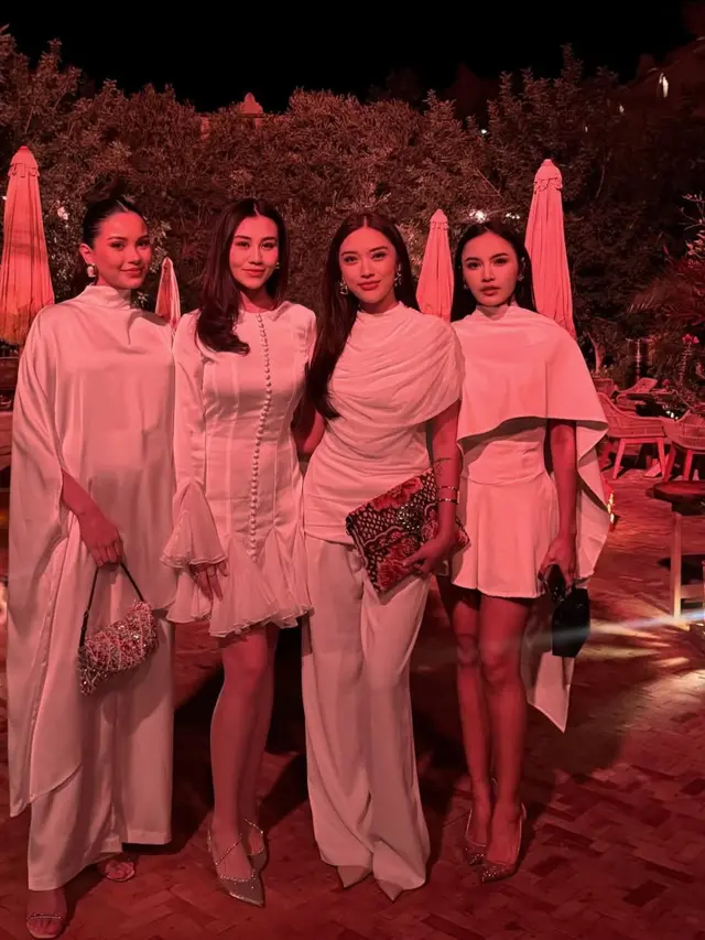 Aaliyah Massaid hadir dipernikahan sahabat. [@aaliyah.massaid]