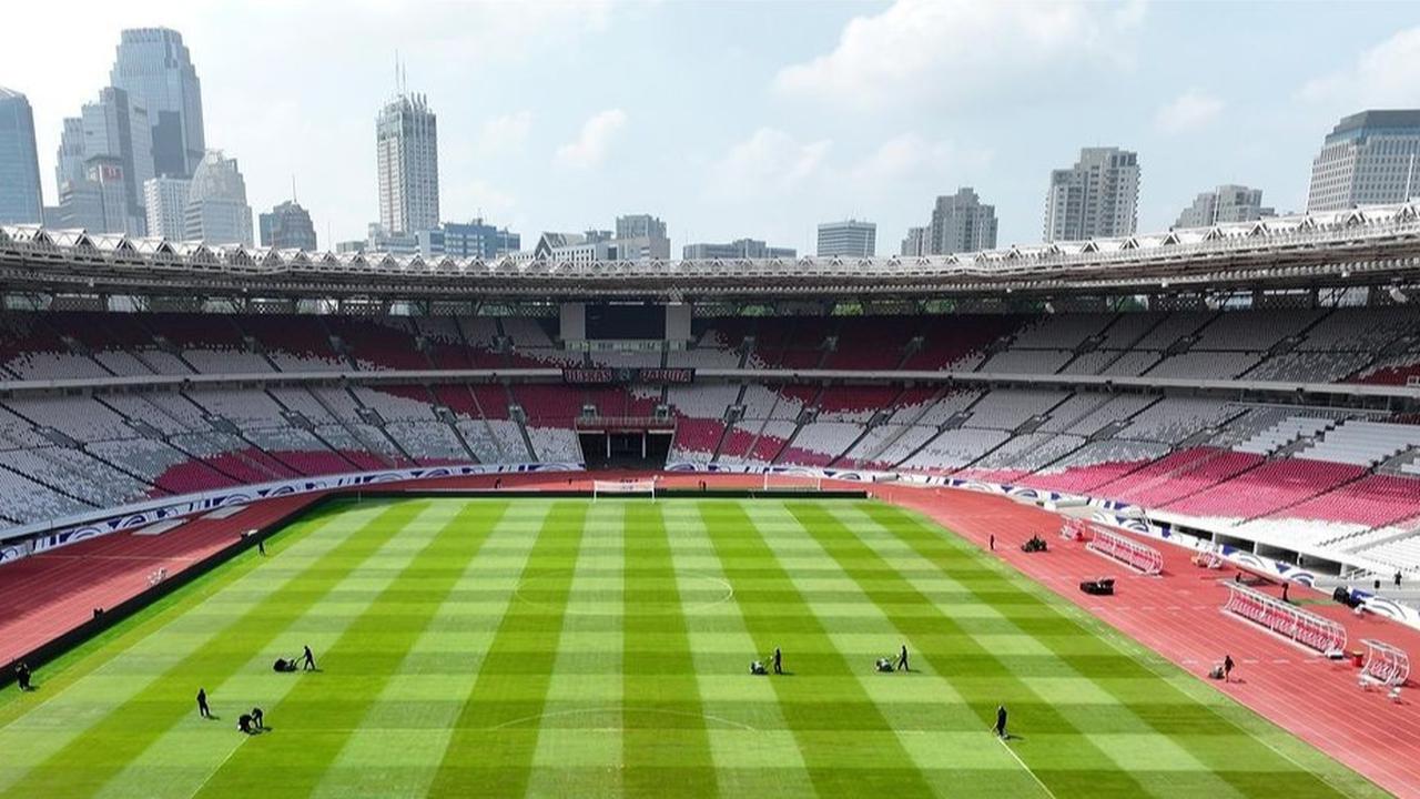 FOTO: Kondisi Terbaru Rumput GBK Jelang Duel Timnas Indonesia vs Timnas Arab Saudi