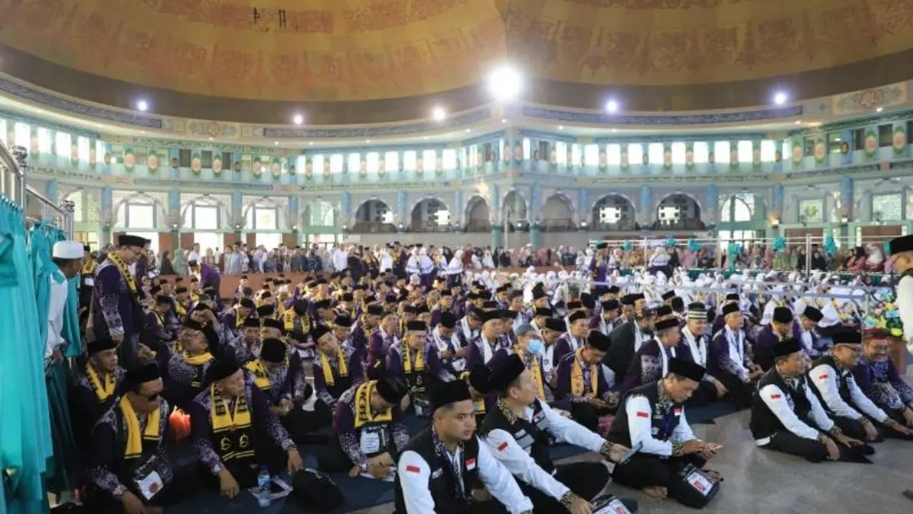 Calon jemaah haji di Kota Tangerang.