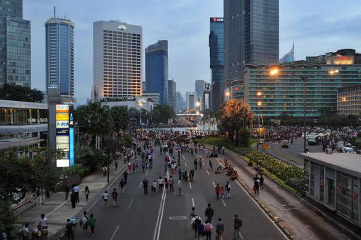 Jelang car free night di Jalan Thamrin-Sudirman 