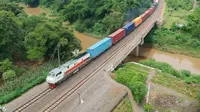 Angkutan barang atau gerbong barang PT Kereta Api Indonesia (Persero) atau PT KAI. (Dok KAI)