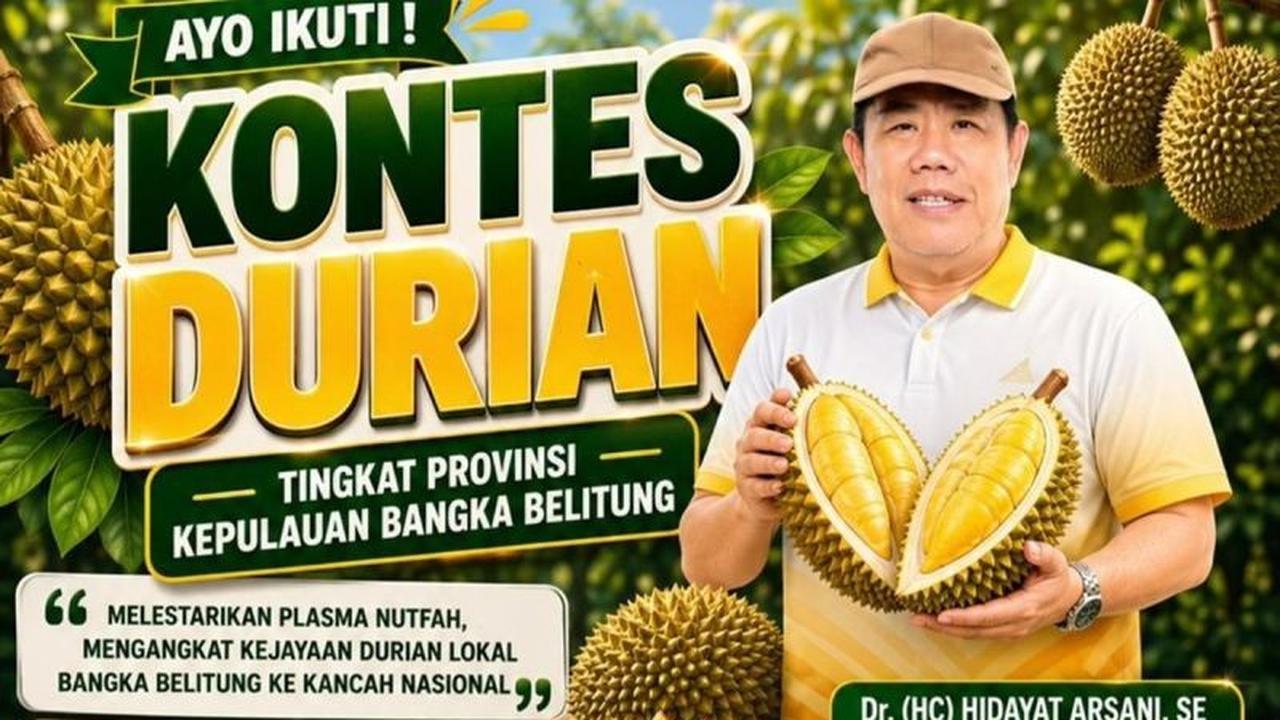 Kontes Durian Lokal Babel Digelar, Dorong Potensi Unggulan ke Pasar Nasional