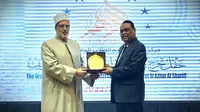 Wakil Ketua Umum Dewan Masjid Indonesia (DMI) yang juga Ketua ASFA Foundation, Syafruddin hadir dalam acara wisuda Universitas Al-Alzhar Kairo, Mesir di Al-Azhar Conference Center Kairo. (Foto: Istimewa).