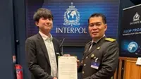 Direktorat Jenderal Kekayaan Intelektual (DJKI) menerima penghargaan di acara INTERPOL Global Meeting in Digital Piracy (Istimewa)