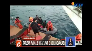 Pascagempa, tim gabungan evakuasi warga dan wisatawan korban gempa  di Tiga Gili.