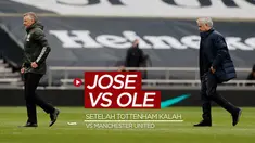Berita video konflik yang terjadi antara Jose Mourinho dengan Ole Gunnar Solskjaer setelah Tottenham Hotspur kalah 1-3 dari Manchester United, Minggu (11/4/2021) malam hari WIB.
