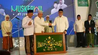 Menteri perdagangan Zulkifli Hasan atau Zulhas menghadiri Musyawarah Kerja Wilayah Nahdlatul Ulama Jawa Timur di Pesantren Mojosari, Nganjuk, Sabtu 24 Desember 2022. (Ist)