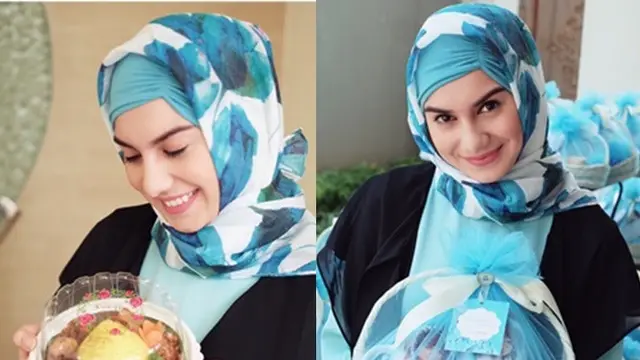 4 Potret Menyejukkan Irish Bella Saat Memakai Hijab, Cantik Banget