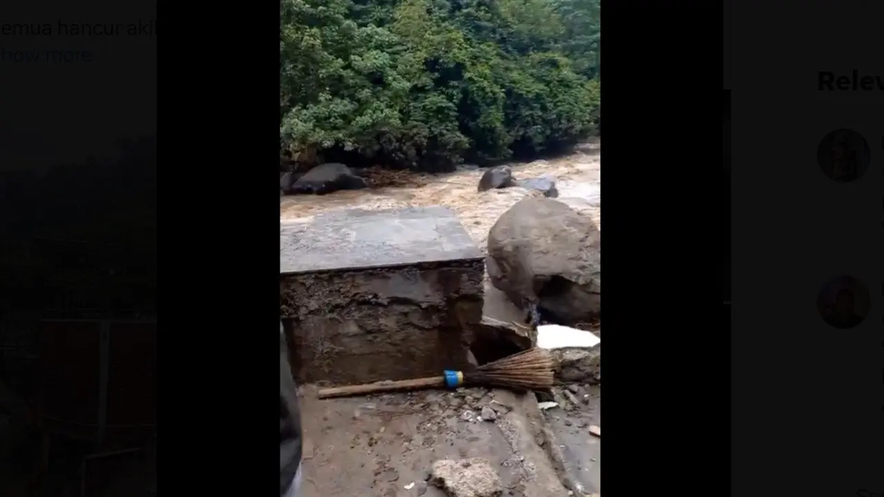 Banjir Bandang Lahar Hujan Sumatera Barat Sapu Restoran Tepi Sungai, Menparekraf Harap Korban Terima Bantuan