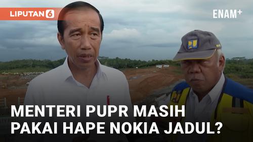 VIDEO: Ekspresi Basuki Hadimuljono Kaget Hpnya Bunyi saat Temani Jokowi