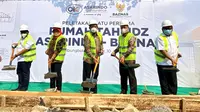 Pembangunan Rumah Belajar Al-Quran atau Rumah Tahfidz Askrindo-Baznas di wilayah Cibungbulang, Bogor (dok: Askrindo)