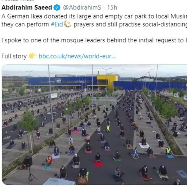 Indahnya Toleransi di Jerman, Umat Muslim Salat Id di Parkiran Ikea