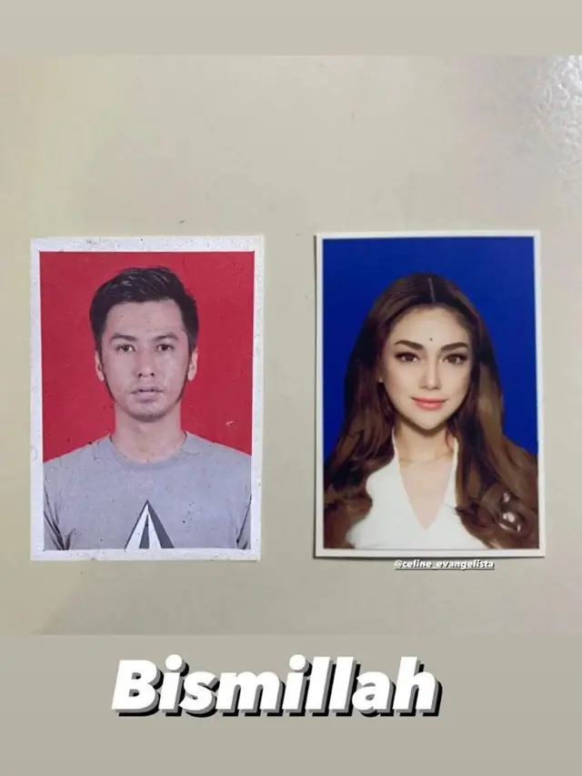 Bikin Heboh, 6 Editan Netizen Pas Foto Nikah Bareng Celine Evangelista Ini Kocak