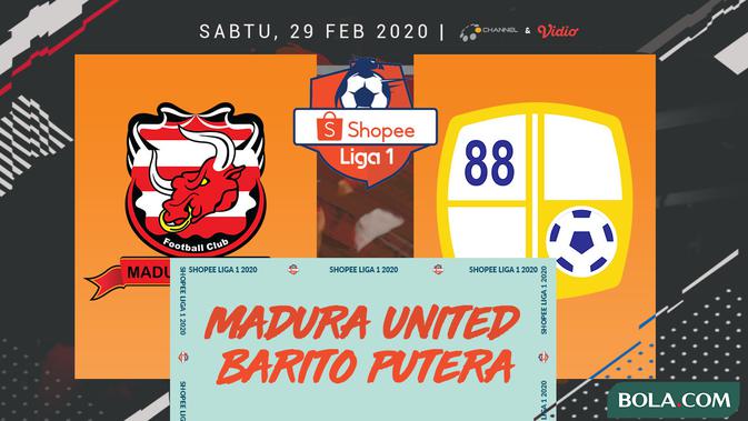Shopee Liga 1 - Madura United Vs Barito Putera (Bola.com/Adreanus Titus)