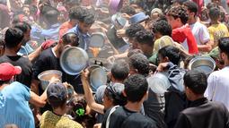 Sejumlah ahli ketahanan pangan mengatakan bahwa kelaparan masih mengancam satu dari lima orang di Gaza. (Omar AL-QATTAA/AFP)