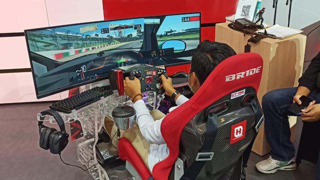 Ilustrasi pembalap virtual