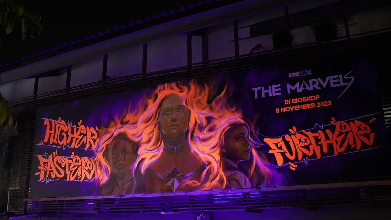 Mural Glow In The Dark, Kolaborasi Phillip Ponk dengan Marvel