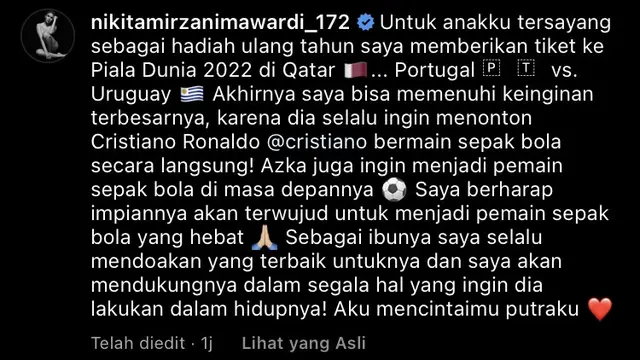 Nikita Mirzani (Foto: Instagram @nikitamirzanimawardi_172)