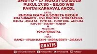 Konser Pesta Kemerdekaan Indosiar dari Anco, Jakarta Utara, Sabtu (17/8/2019) pukul 17.30 WIB