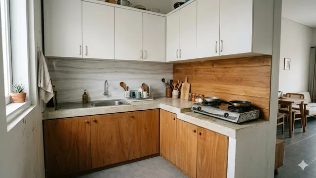 Desain Dapur Bentuk L