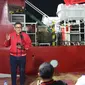 DPP PDIP melepas Kapal Rumah Sakit Apung Laksamana Malahayati menuju lokasi bencana gempa bumi di Nusa Tenggara Timur (NTT). (Foto: DPP PDIP).