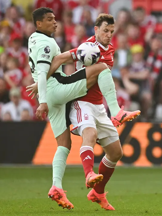 Sementara, Nottingham berada di posisi ke-17 dengan 29 poin. (Oli SCARFF / AFP)