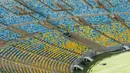 Kapasitas penonton di Estadio do Maracana mencapai 76.804 penonton. Ini membuat Estadio do Maracana menjadi stadion termegah di Brasil (AFP Photo/YASUYOSHI CHIBA).