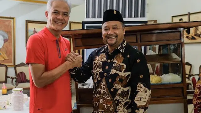 Tukang Bakso Maryanto bersama Ganjar Pranowo