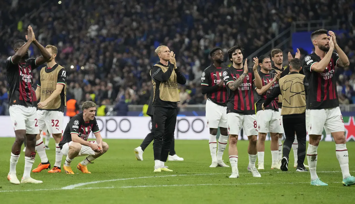 <p>Hebatnya Inter jadi tim pertama yang lolos ke final berstatus runner-up grup sejak Liverpool dan Tottenham Hotspur (2019) serta Juventus (2015). (AP Photo/Antonio Calanni)</p>
