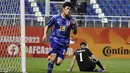 Dari zona Asia ada nama Timnas Jepang U-20, Naoki Kumata yang menjadi pencetak gol terbanyak di Piala Asia U-20 2023 yang berlangsung di Uzbekistan. Pemain berusia 18 tahunyang bermain untuk FC Tokyo tersebut mencetak lima gol. (Dok. AFC)
