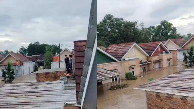 Banjir Besar Kepung Jati Agung Lampung Selatan, Warga Dievakuasi dari Atap Rumah