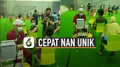 Aksi vaksinasi cepat ini sampai viral di luar negeri.