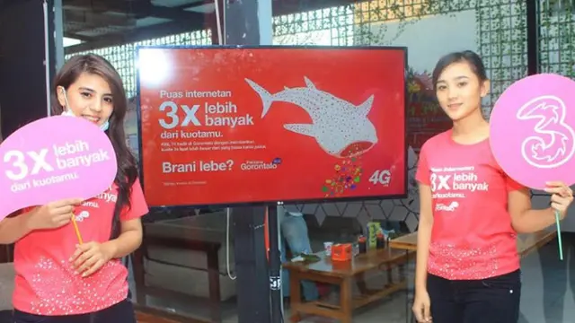 4G LTE Tri Kini Hadir di Gorontalo