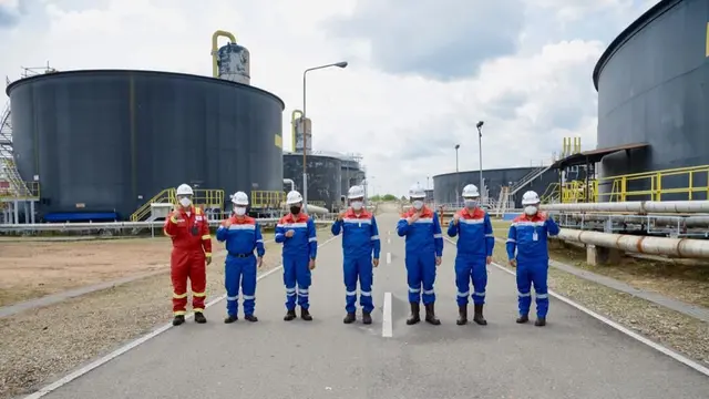 Menteri ESDM Arifin Tasrif mengunjungi Wilayah Kerja (WK) Rokan yang dikelola PT Pertamina Hulu Rokan (PHR). (Dok Pertamina)