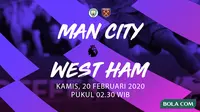 Premier League - Manchester City vs West Ham United. (Bola.com/Dody Iryawan)