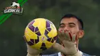 Penyelamatan apik dilakukan kiper PS TNI, Dhika Bayangkara pada laga melawan Persija Jakarta