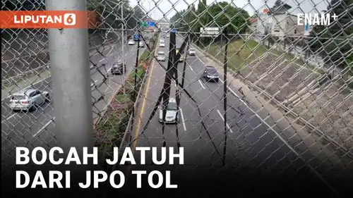 VIDEO: Bocah Tewas Terjatuh di JPO Tol JORR Jatiasih