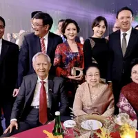 Menghadiri resepsi pernikahan cucu Megawati Soekarnoputri, penampilan istri Ahok begitu anggun. [Foto: Instagram/ @btpnd]