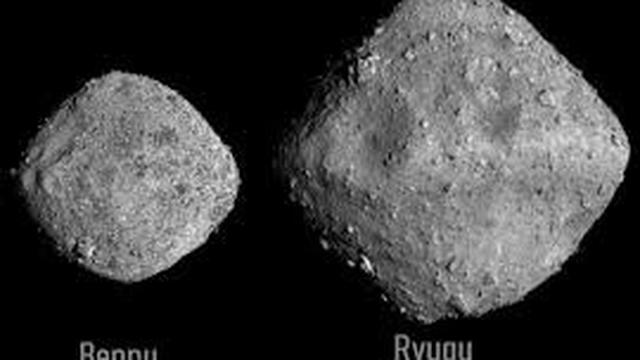 Ryugu dan Bennu (JAXA, U. Tokyo and collaborators; NASA/OSIRIS-REx))