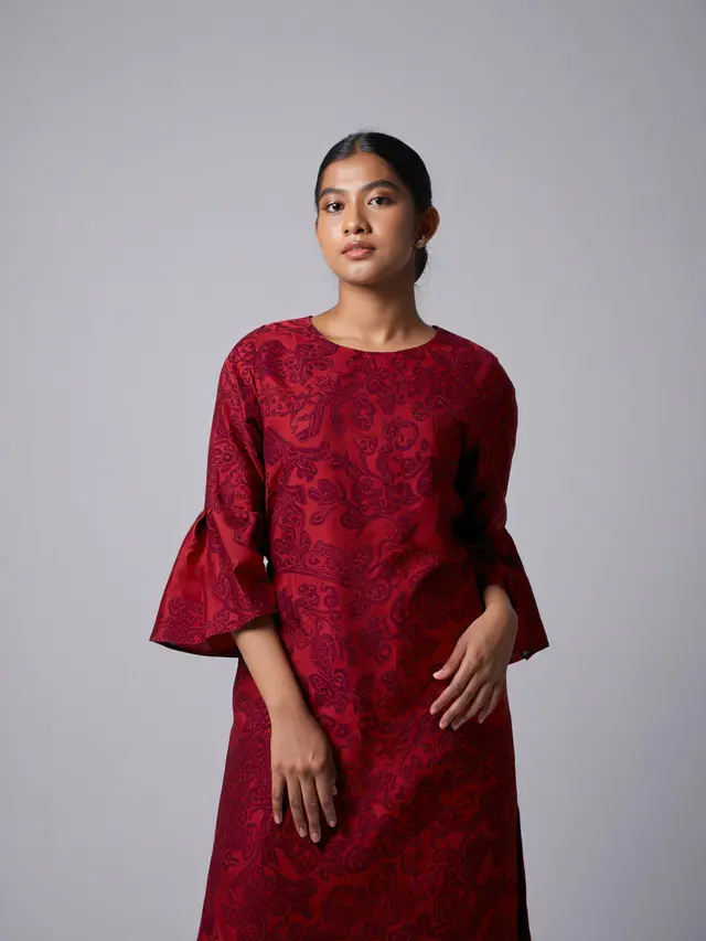 Batik Cap Modern Lengan Terompet