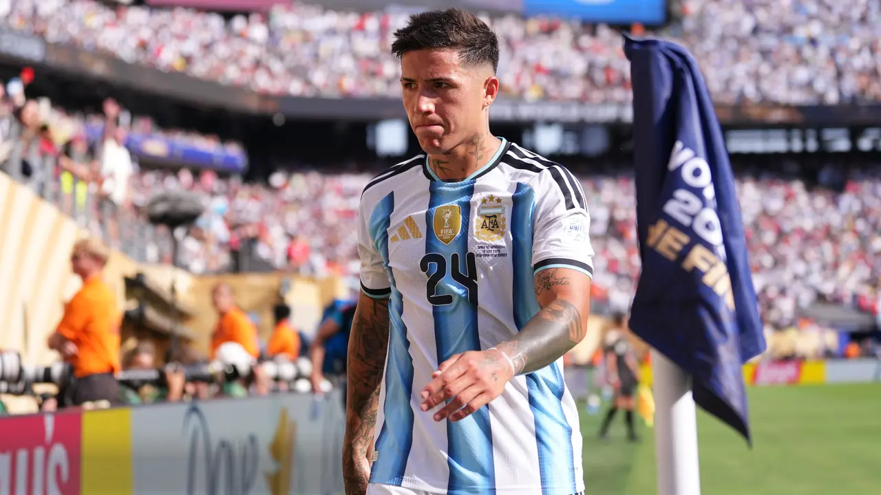 Pemain Argentina Enzo Fernandez