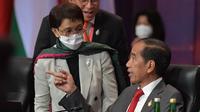 Menlo Retno Marsudi sewaktu mendampingi Presiden Jokowi pada penutupan KTT G20, Rabu (16/11/2022). (Dok:Dokumentasi resmi G20).