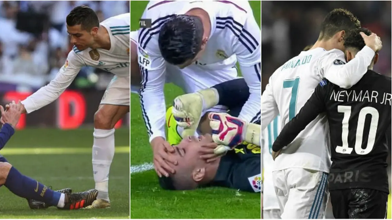 Kapten Portugal dan bintang Real Madrid ini terkenal menaruh hormat terhadap lawan-lawannya.