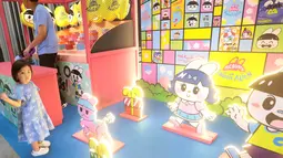 Anak-anak bermain di salah satu wahana hIPlay Playground di Lippo Mall Puri, Jakarta. Kehadiran wahana interaktif tersebut menjadi bagian dari pengenalan sejumlah karakter dan cerita kekayaan intelektual (IP) lokal Indonesia kepada masyarakat. (KLY/Budy Santoso)