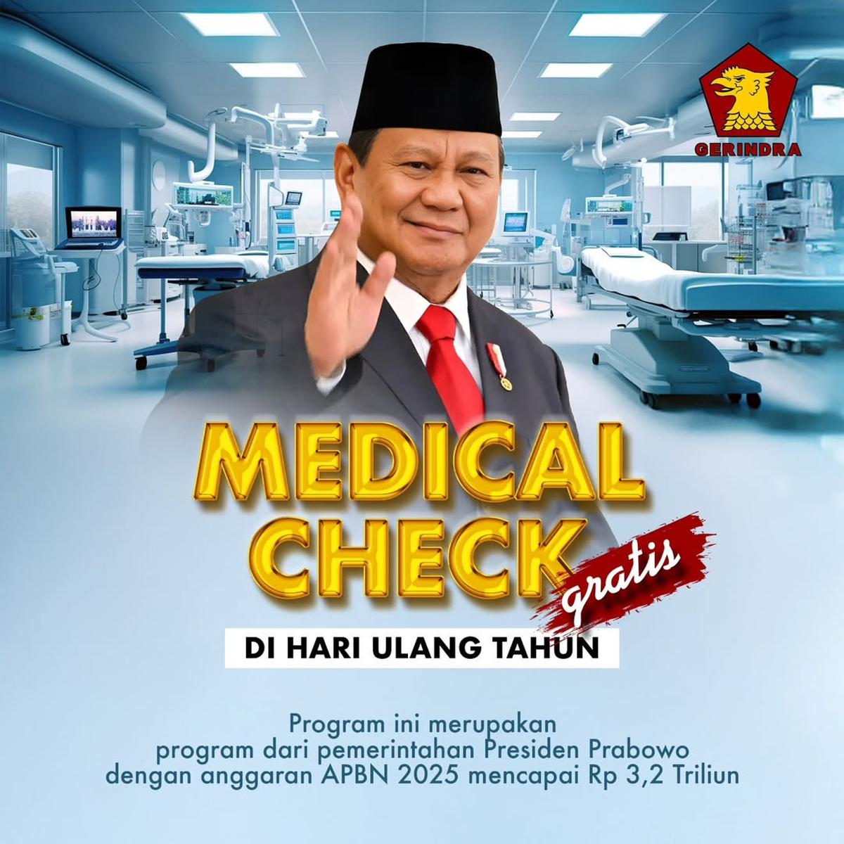 Kategori Medical Check Up Gratis dari Presiden Prabowo, Perhatikan Tiap Tes yang Diberikan